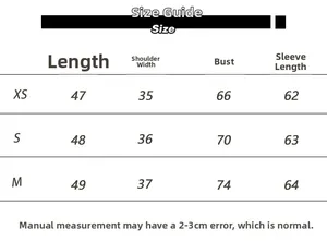 Detailed size chart for pink slim fit T-shirt showing length, chest and sleeve measurements