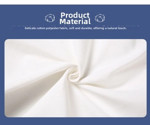 Detail shot of soft white polyester fabric with dense weave and durable texture for bags