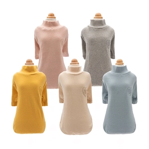 Winter pet turtlenecks in five colors with embroidered heart detail for small dogs