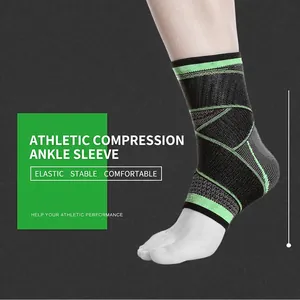 Nylon Spandex Compression Ankle Support Knee Brace Elbow Guard Wrist Palm Protector Adjustable Breathable Sports Gear For Running Cycling