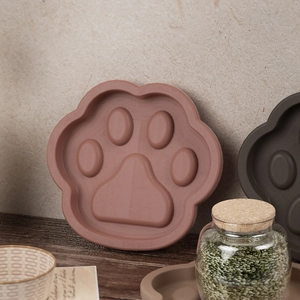 Stampo in silicone a forma di zampa di gatto per vassoio in resina e piatti fai-da-te