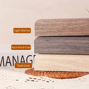 Creative inspirational wood frame in walnut, black, and teak finishes for desk decor