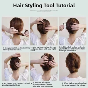Tutoriel étape par étape pour utiliser le peigne à chignon multi-dents pour un style élégant