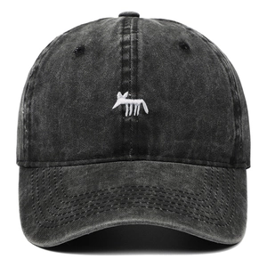 Casquette De Baseball Vintage En Coton Lavé Avec Broderie Renard Rétro Réglable Chapeau De Soleil Pour Hommes Femmes