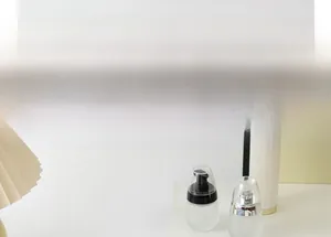 Flaconi per cosmetici satinati con erogatori neri e argento per lozioni e sieri