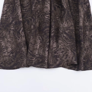 Fashionable midi dress with animal print pattern and a belt for stylish women