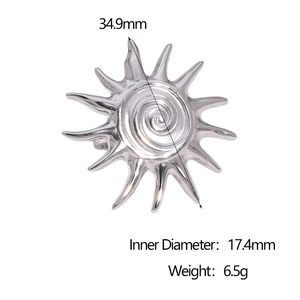 Spécifications de la bague soleil montrant le diamètre 34,9mm et la taille interne 17,4mm