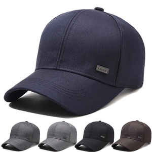 Men Baseball Cap Cotton Polyester Sun Protection Outdoor Casual Adjustable Metal Buckle Sporty Breathable Sun Hat