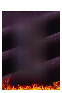 Detailed macro view of purple thermal fleece fabric showing thick knit texture