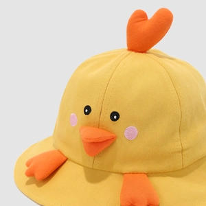 Chapeau de soleil canard jaune pour tout-petits de 1 à 3 ans avec protection solaire