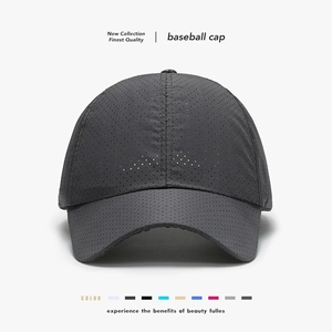 Unisex Quick Dry Baseball Cap Breathable Laser Cut Mesh Sun Hat Lightweight Outdoor Sports Adjustable Soft Top Golf Cap For Men Women