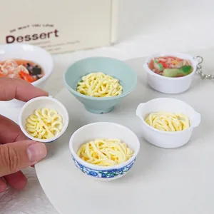 Miniature Ramen Bol Simulation Nourriture ABS Réaliste Style Japonais Maison De Poupée Cuisine Décor Porte-Clés Jouet