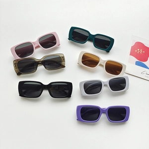Kids Sunglasses Retro Square Frame UV Protection Colorful Plastic Fashion Eyewear For Boys Girls