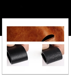 Macro shot of split cowhide leather texture showing flexible black and brown grain details