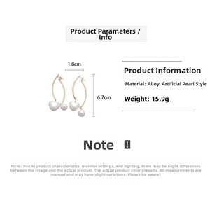 Spécifications de taille pour boucles d'oreilles perles cœur, largeur 1,8cm, hauteur 6,7cm