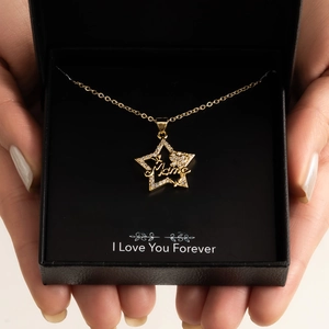 Mother's Day Gift Infinity Heart Crown Pendant Necklace For Women Mom Alloy Rhinestone Jewelry Set With Gift Box And Message Card