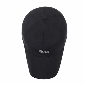 Black baseball cap with lion patch and 10.18 CAPS embroidery in a classic six-panel design