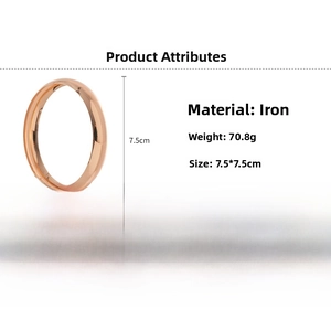Spécifications du lot de bracelets en or rose, poids 70,8 g et dimensions 7,5 cm x 7,5 cm
