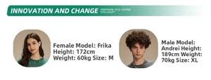 Größentabelle mit Modelmaßen für Streetwear Fleece-Kapuzenjacke mit Reißverschluss
