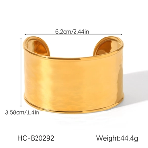 Macro shot showing 3.58cm width and hammered texture of the 18K gold plated cuff bracelet