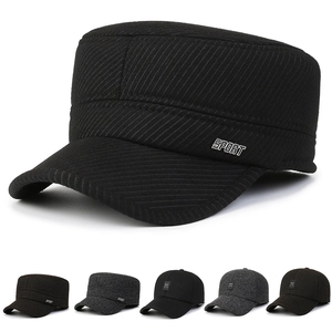 Herren Wintermütze Verdickte Wollmütze Military Cap Baseballkappe Mit Ohrenklappen Warm Outdoor Verstellbar Sportlich