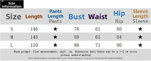 Size information chart for the backless slim fit dress with measurements in centimeters