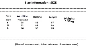Guide des tailles pour ensemble en maille avec mesures de taille et de hanches