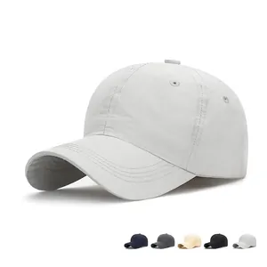 Quick Dry Polyester Baseball Cap Breathable Sun Protection Outdoor Sports Adjustable Hat For Men Women