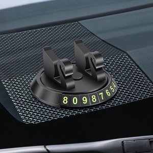 Car Phone Holder And Parking Card Number Plate Swan Shape Dashboard Mounting Rotatable ABS Auto Interior Accessories