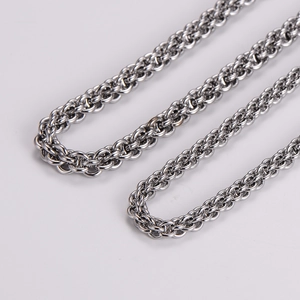 Minimalist Stainless Steel Lantern Chain Necklace And Bracelet Fashion Geometric Jewelry For Men