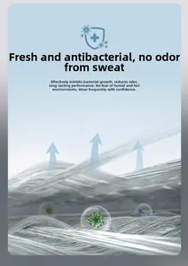 Détail du tissu en maille antibactérien respirant pour veste de sport anti-humidité