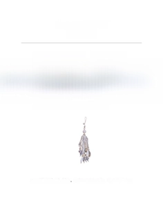 Detail view of crystal and agate phone charm weighing 18.6g with 18.3cm length