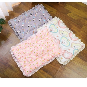 Thickened Pet Sleeping Mat Soft Flannel Plush Blanket Warm Dog Cat Bed Pad For Small Medium Large Pets Washable