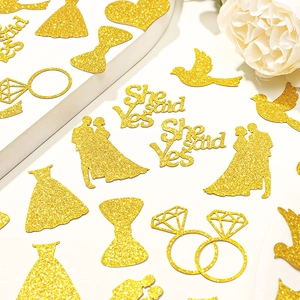 Glitter Wedding Confetti Glitter Paper Table Scattered Decor For Bridal Shower Bachelorette Party Engagement Ceremony Decor