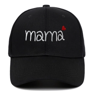 Mama Embroidered Letter Baseball Cap With Heart Detail Cotton Dad Hat Breathable Adjustable Casual Outdoor Hat For Women
