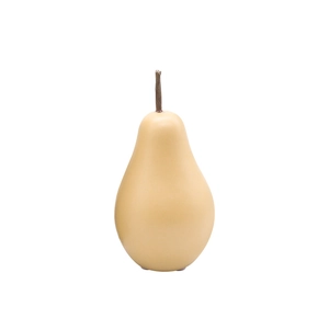 Décoration poire moderne en céramique mate avec base antidérapante pour le bureau
