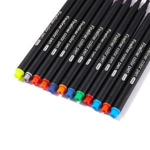 Multi-color 0.4mm fineliner drawing pens set for sketching and watercolor detailing