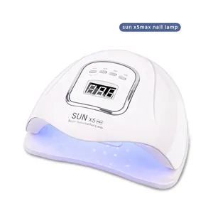 UV LED Nail Lamp High Power Quick Drying Gel Polish Light LCD Display Multiple Timers Infrared Sensor Manicure Tool SUN X5 MAX