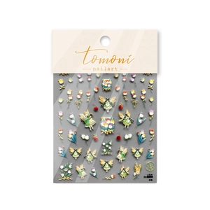 3D relief nail art stickers featuring fairy and floral designs for elegant manicures