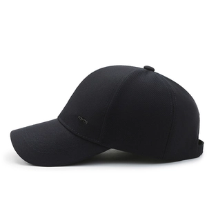 Casquette de baseball noire classique avec lettrage FASHION pour le sport et les loisirs
