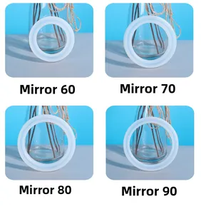 Vue détaillée de moules en silicone pour bracelets de 60 à 90mm pour résine époxy DIY