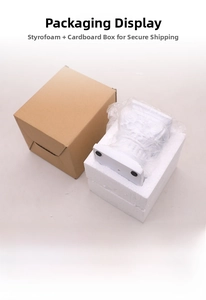 Secure foam packaging for white resin Roman column and angel wing home decorations