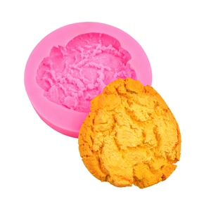 Rosa Silikonform für Brot und strukturiertes gelbes DIY handgemachtes Wachsmodell