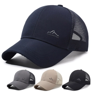 Casquette De Camionneur En Maille Respirante Coton Polyester Réglable Casquette De Baseball Sports De Plein Air Pêche Pare-Soleil Décontracté Pour Hommes Femmes