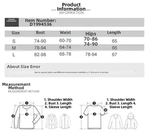 Guide des tailles détaillé pour robe bustier sexy avec mesures poitrine taille et hanches