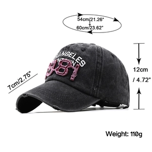 Vintage 1981 embroidered baseball cap in washed dark grey cotton with 3D letter patches