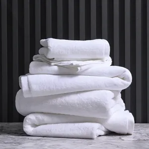 White Bath Towel Highly Absorbent Combed Cotton Thick Terry Cloth For Hotel SPA Home Bathroom Soft Solid Color