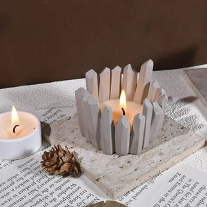 Siliconen mal voor DIY kristallen kandelaars met een artistiek stenen zuilontwerp voor decor