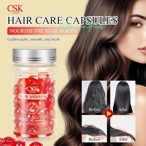 Hair Vitamin Essence Oil Capsules Moroccan Argan Oil Vitamin E Jojoba Oil Nourishing Leave-In Serum For Damaged Hair Smooth