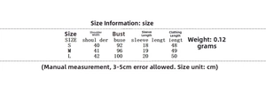 Tabella taglie dettagliata per completo in maglia da donna con misure busto e lunghezza